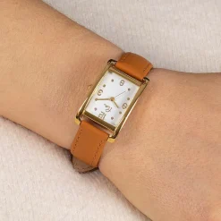 Best Sale Montre en Cuir Fauve Encore et Toujours Montres | Montres