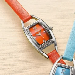 Clearance Montre en Cuir Orange L'Heure Est Venue Montres | Montres