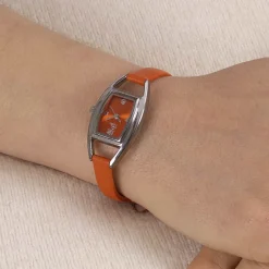 Clearance Montre en Cuir Orange L'Heure Est Venue Montres | Montres