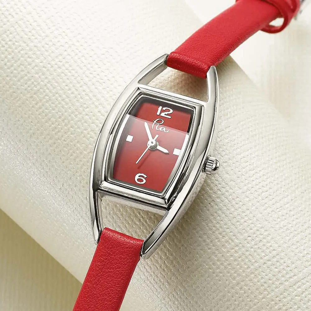 New Montre en Cuir Rouge L'Heure Est Venue Montres | Montres