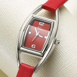 New Montre en Cuir Rouge L'Heure Est Venue Montres | Montres