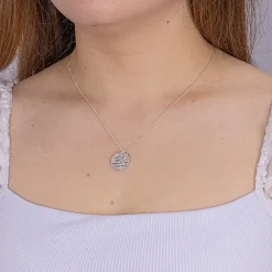 Online Pendentif en Argent Grandir Ensemble Colliers Et Pendentifs