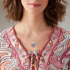 Outlet Pendentif en Argent Plaisir Simple Colliers Et Pendentifs