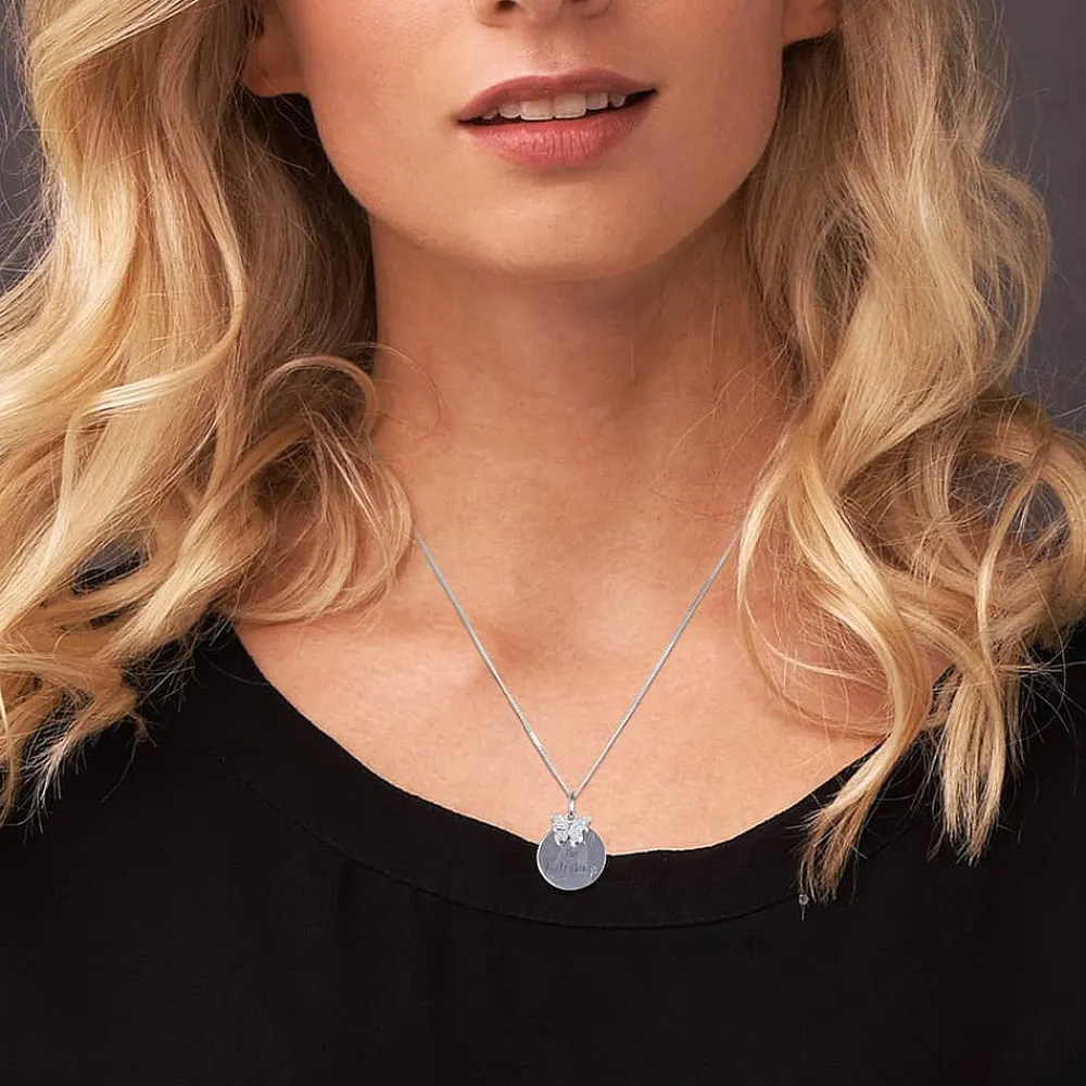Outlet Pendentif en Argent Plaisir Simple Colliers Et Pendentifs