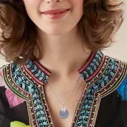 Outlet Pendentif en Argent Plaisir Simple Colliers Et Pendentifs