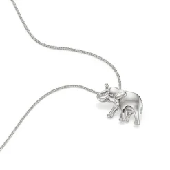 Fashion Pendentif en Argent Sagesse d’Éléphant Colliers Et Pendentifs