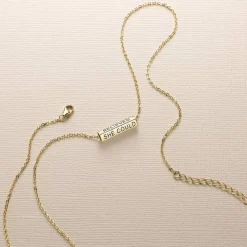 Cheap Pendentif Plaqué Or Elle Y Croyait Colliers Et Pendentifs