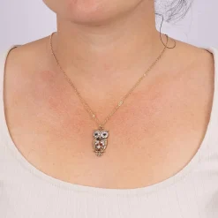 Store Pendentif Sagesse du Hibou Colliers Et Pendentifs