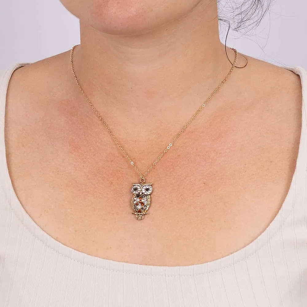 Store Pendentif Sagesse du Hibou Colliers Et Pendentifs