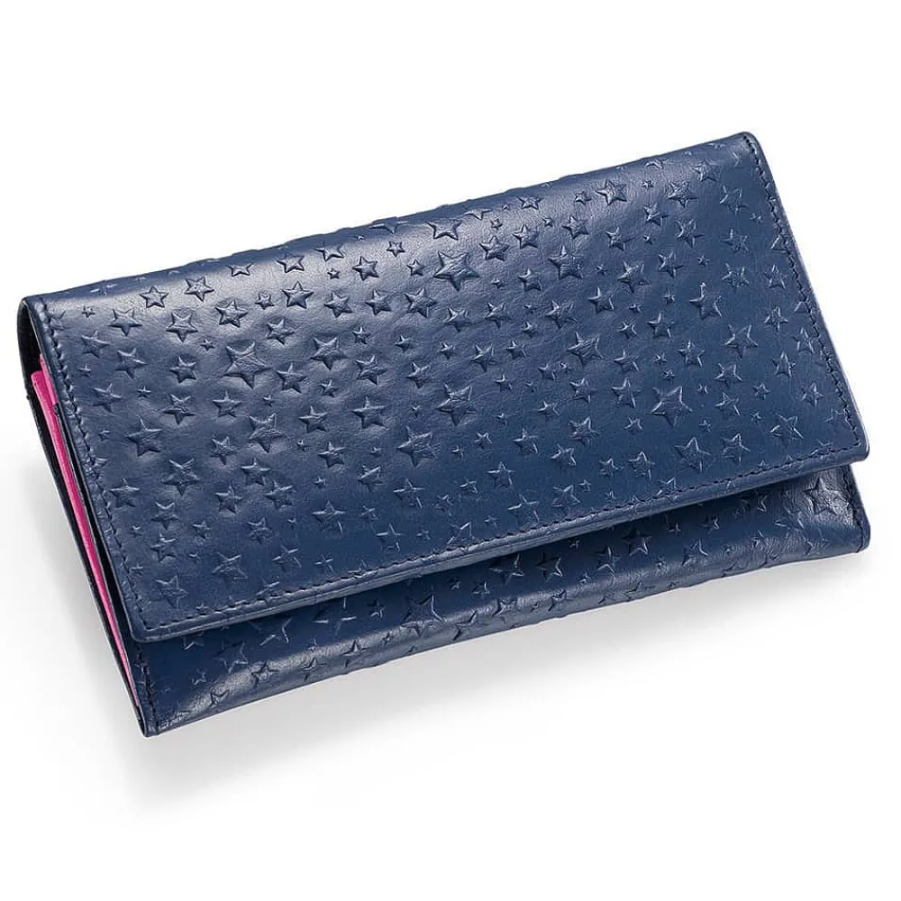 Cheap Portefeuille en Cuir Ciel Nocturne Sacs | Portefeuilles & Porte-monnaie