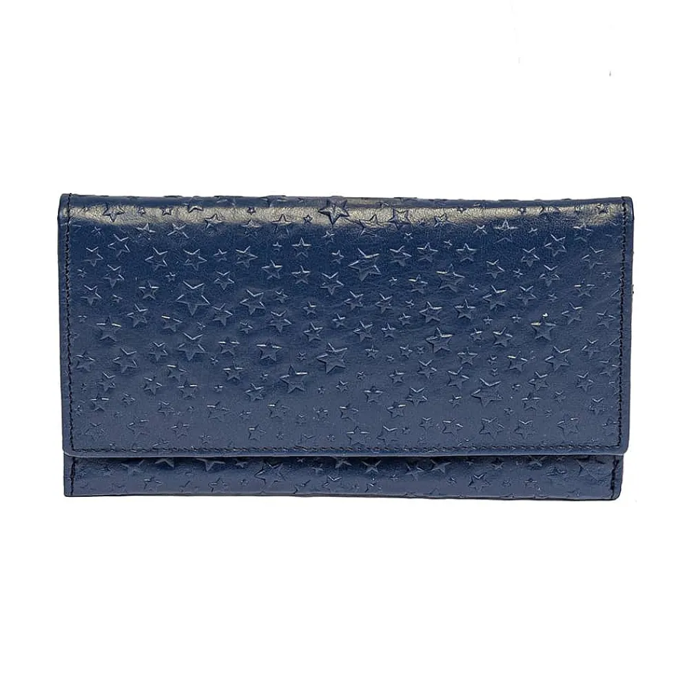 Cheap Portefeuille en Cuir Ciel Nocturne Sacs | Portefeuilles & Porte-monnaie