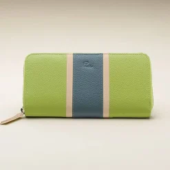 Flash Sale Portefeuille en Cuir Citron Vert À l'Horizon Sacs