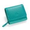 Clearance Portefeuille en Cuir L’Attrait du Bleu Aqua Sacs | Portefeuilles & Porte-monnaie