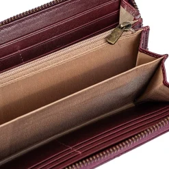 Cheap Portefeuille en Cuir Émotion Sangria Sacs | Portefeuilles & Porte-monnaie