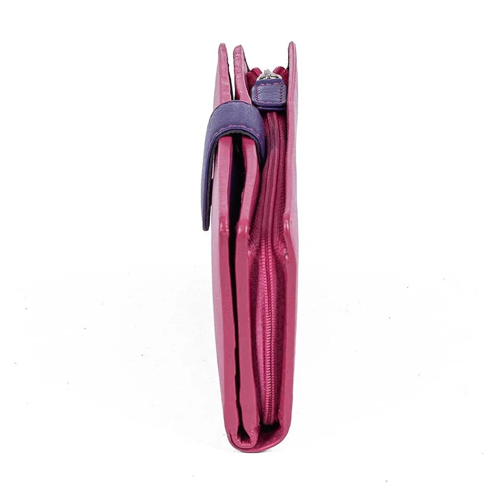 Cheap Porte-monnaie en Cuir Rose Chatoyant Sacs | Portefeuilles & Porte-monnaie