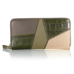 Clearance Porte-Monnaie en Cuir Un Penchant Pour le Vert Olive Sacs | Portefeuilles & Porte-monnaie