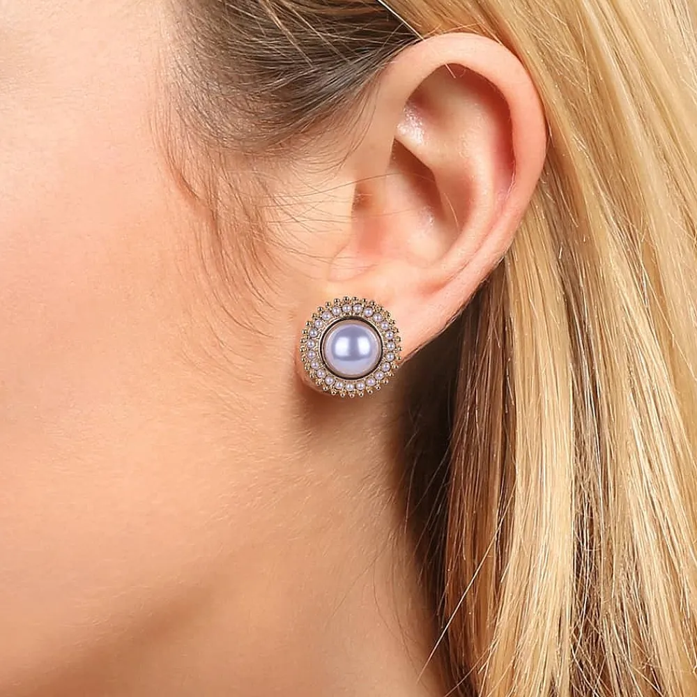 Online Puces à Clip Entourées d’Élégance Boucles D'oreilles
