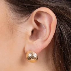 Cheap Puces Dunes Dorées Boucles D'oreilles