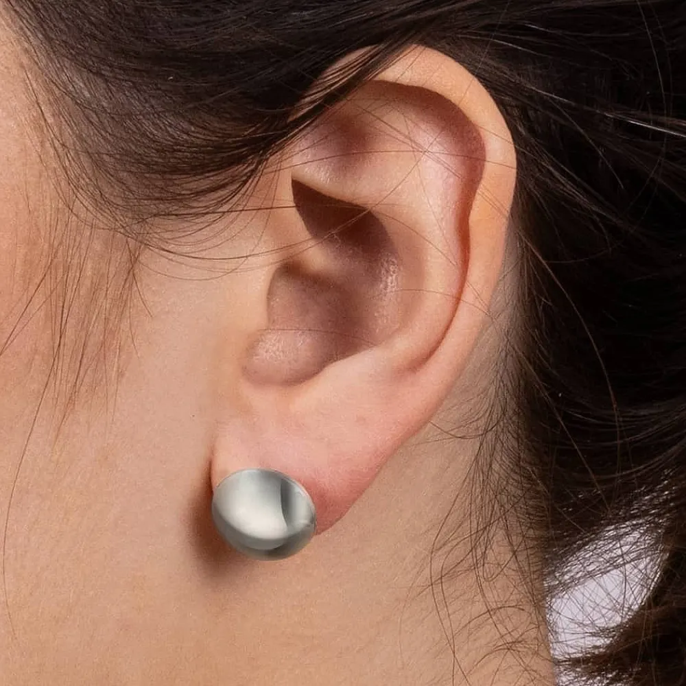 Online Puces Eclipse en Argent Boucles D'oreilles
