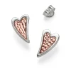 Cheap Puces en Argent À Cœur Joie Boucles D'oreilles