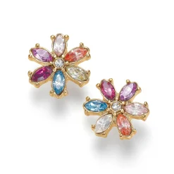 Cheap Puces en Cristal Joyeuses Couleurs Boucles D'oreilles