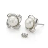 Fashion Puces en Perle Dans un Tourbillon Boucles D'oreilles