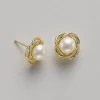 Store Puces Enveloppée de Grâce Boucles D'oreilles