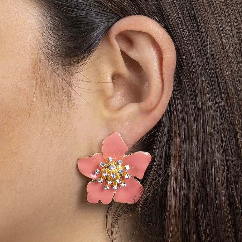 Sale Puces Gaieté Florale Boucles D'oreilles