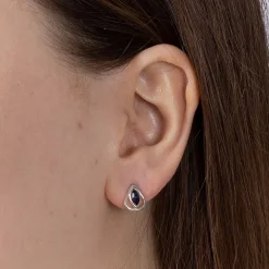 Cheap Puces Larme Vrai Bleu Boucles D'oreilles