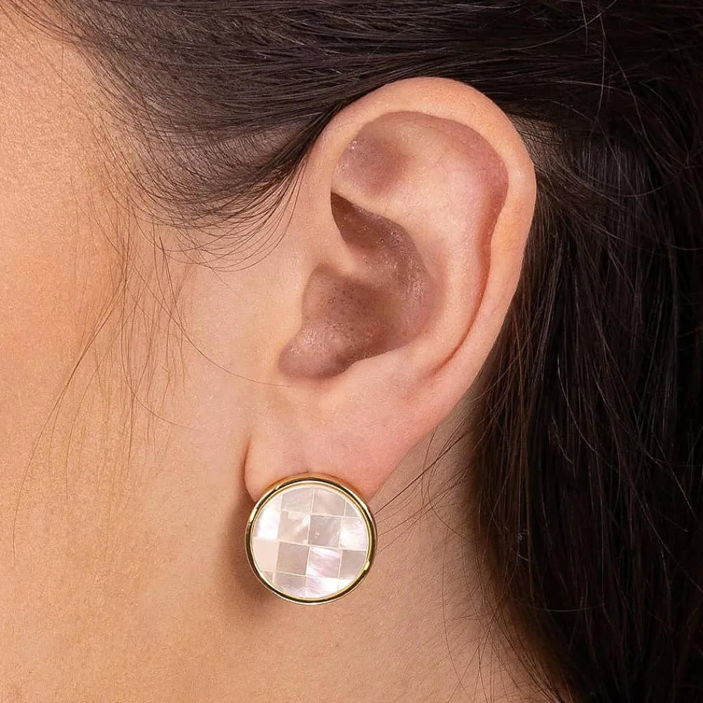 Flash Sale Puces Moment Mosaïque Boucles D'oreilles