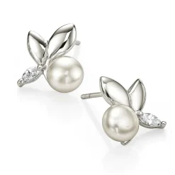 New Puces Pétale de Perle Boucles D'oreilles
