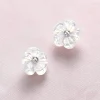 Hot Puces Pétales en Perle Boucles D'oreilles