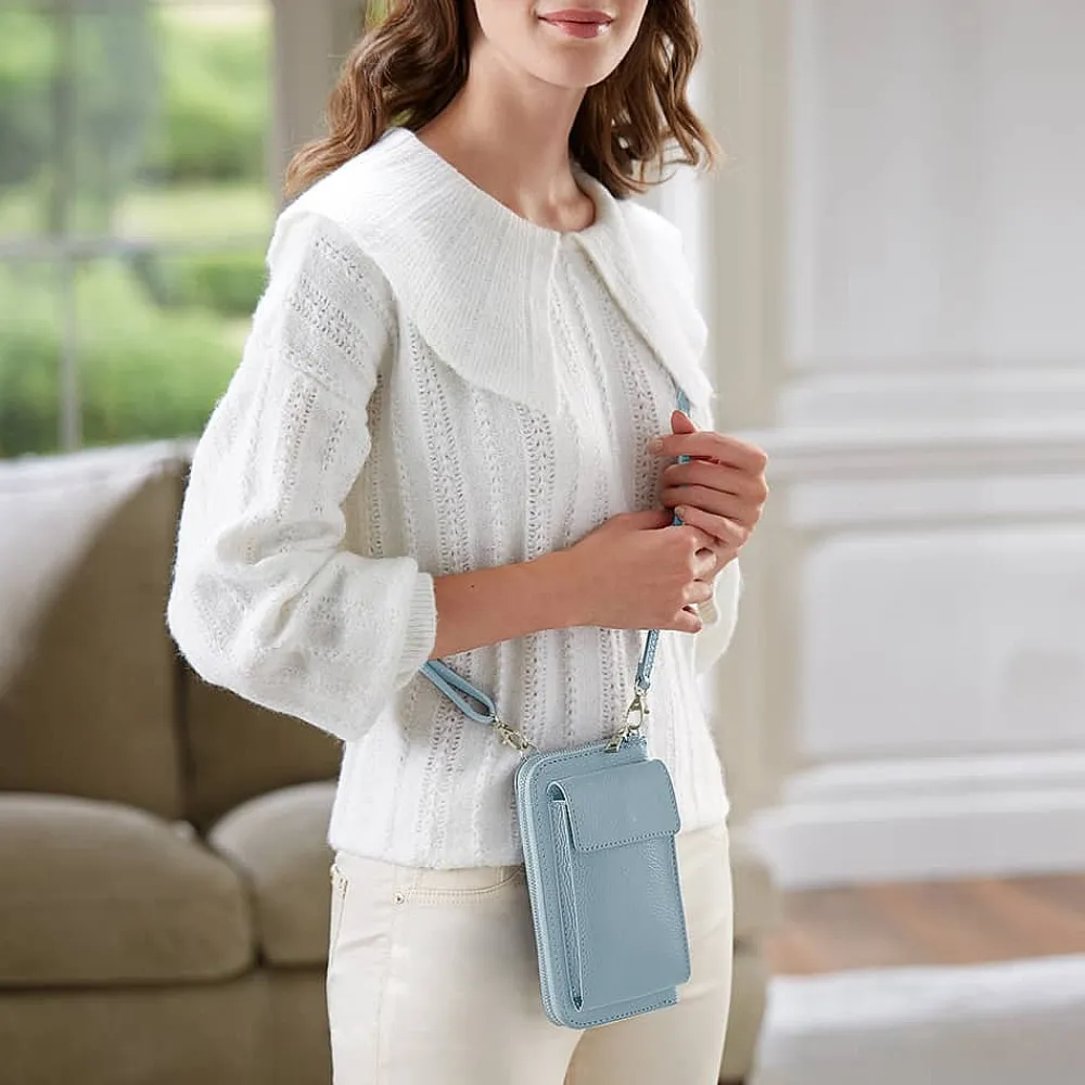 Cheap Sac Bandoulière Bleu Pâle Par Ici Sacs | Sacs Portés Travers