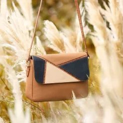 Sale Sac Bandoulière en Cuir Ancrée Dans la Marine Sacs | Sacs Portés Travers