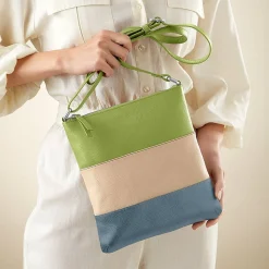 Cheap Sac Bandoulière en Cuir Citron Vert à l'Horizon Sacs | Sacs Portés Travers