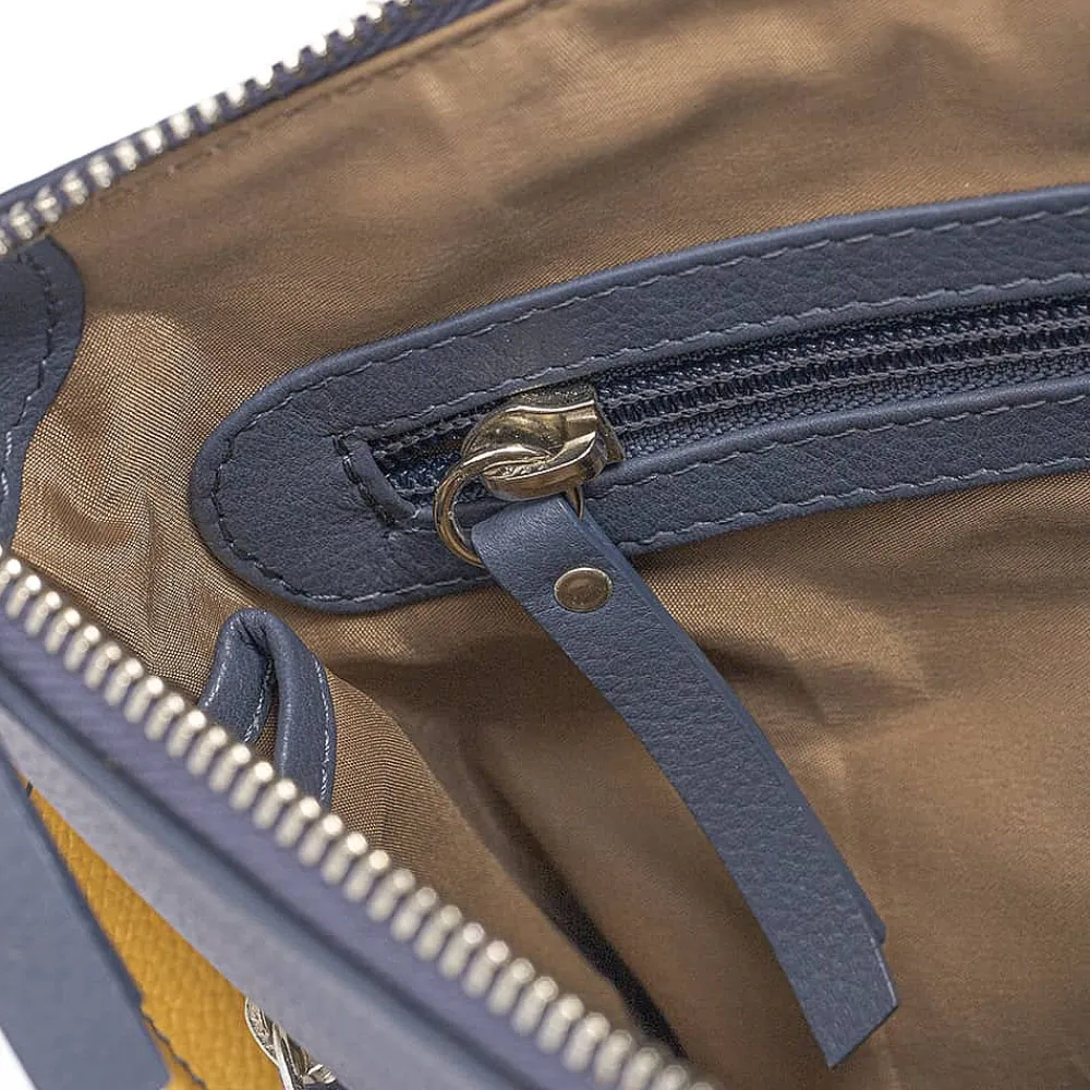 Hot Sac Bandoulière en Cuir Denim à l’Aube Sacs | Sacs Portés Travers