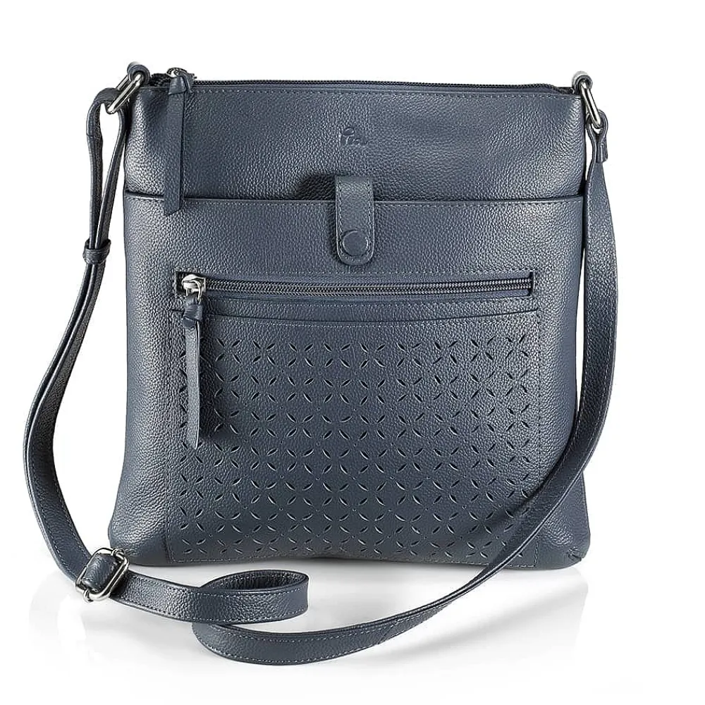Best Sale Sac Bandoulière en Cuir Détail dans le Denim Sacs | Sacs Portés Travers