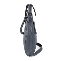 Best Sale Sac Bandoulière en Cuir Détail dans le Denim Sacs | Sacs Portés Travers
