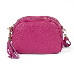 Best Sac Bandoulière en Cuir Fantasme Fuchsia Sacs | Sacs Portés Travers