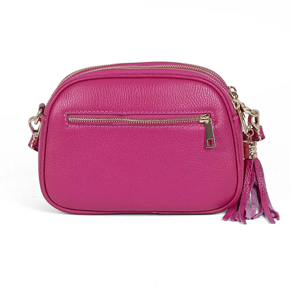 Best Sac Bandoulière en Cuir Fantasme Fuchsia Sacs | Sacs Portés Travers