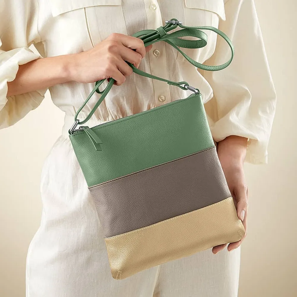 Store Sac Bandoulière en Cuir Harmonie de la Nature Sacs