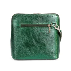 Cheap Sac Bandoulière en Cuir Lueur de Vert Sacs | Sacs Portés Travers