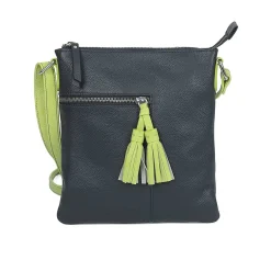 New Sac Bandoulière en Cuir Marine Gestes Audacieux Sacs | Sacs Portés Travers
