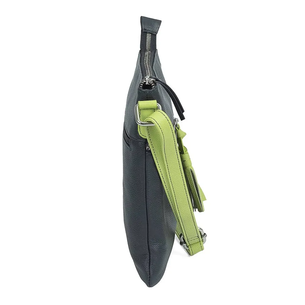 New Sac Bandoulière en Cuir Marine Gestes Audacieux Sacs | Sacs Portés Travers