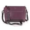 Hot Sac Bandoulière en Cuir Position Prune Sacs | Sacs Portés Travers