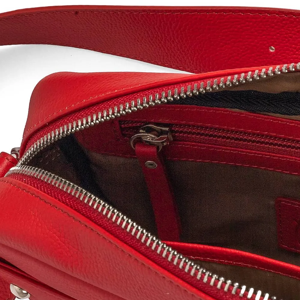 Outlet Sac Bandoulière en Cuir Rouge Doucement Sacs | Sacs Portés Travers