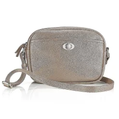 Discount Sac Bandoulière en Cuir Étain Poli Sacs | Sacs Portés Travers