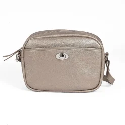 Discount Sac Bandoulière en Cuir Étain Poli Sacs | Sacs Portés Travers