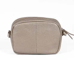 Discount Sac Bandoulière en Cuir Étain Poli Sacs | Sacs Portés Travers