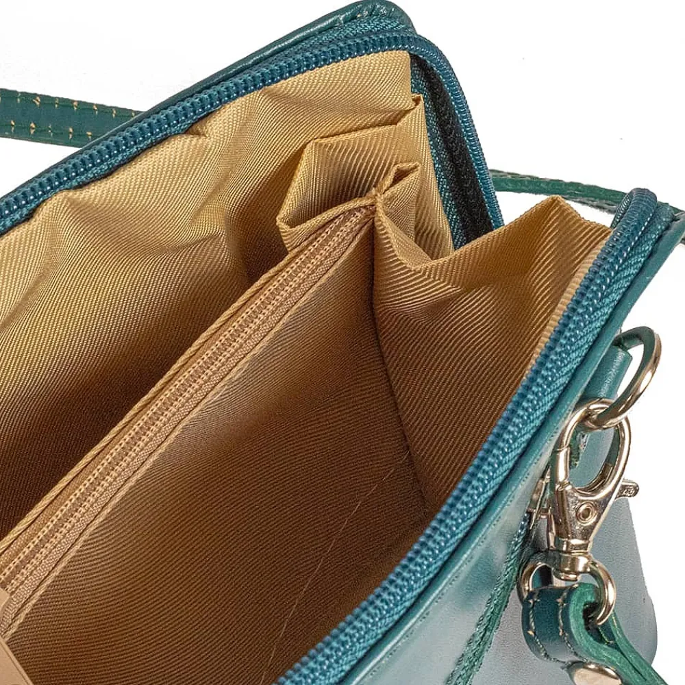 Cheap Sac Bandoulière Tranquille en Sarcelle Sacs | Sacs Portés Travers